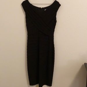 Flattering black cocktail dress